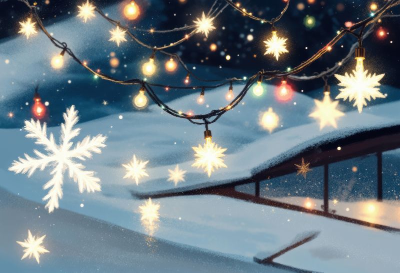 Christmas Lights Hanging in Kansas City, MO