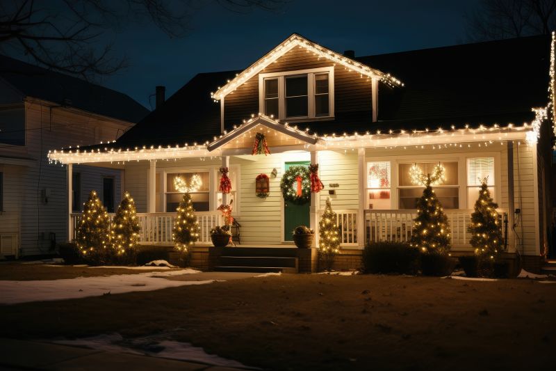 Holiday Lights Hanging in Kansas City, MO