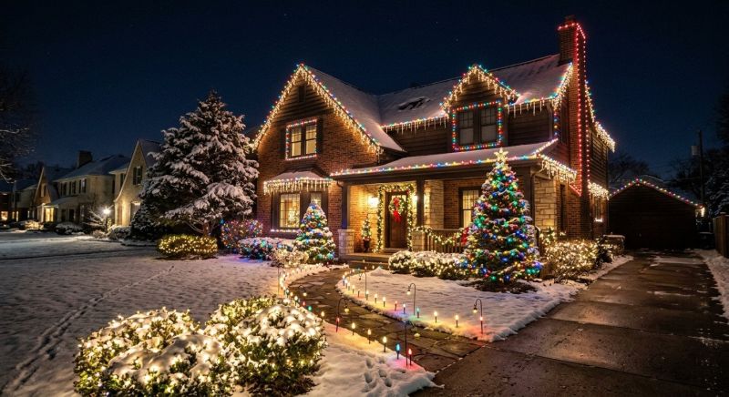 Xmas Lights Installation in Roswell, GA